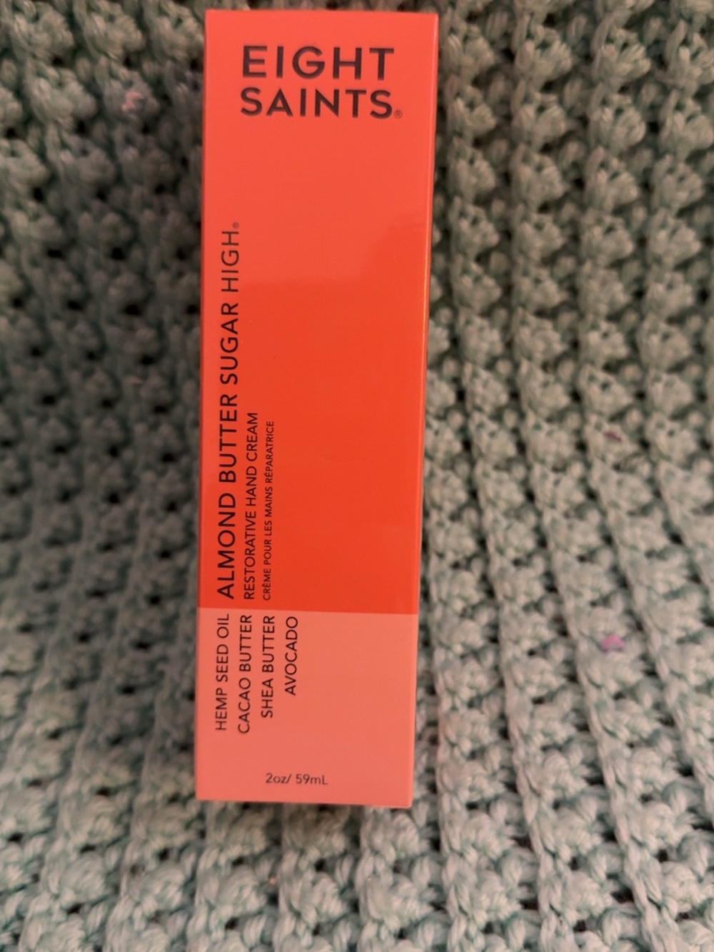EIGHT SAINTS Almond Butter Sugar High Restorative Hand Cream - Coral Pink